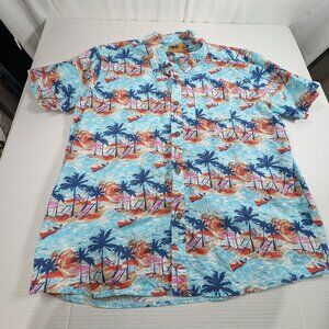 InGear Men's XXL Hawaiian Button Up Short Sleeve Style Knot31 100% Cotton